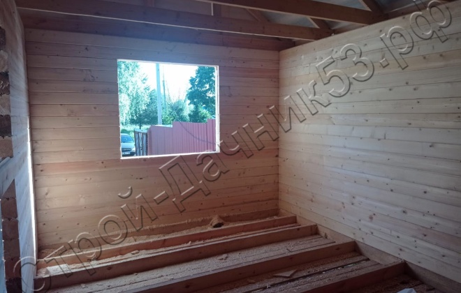 3 Брусовой дом , 12х5м, 60М², Московская область, Рязановское поселение, д. Ерино (4)